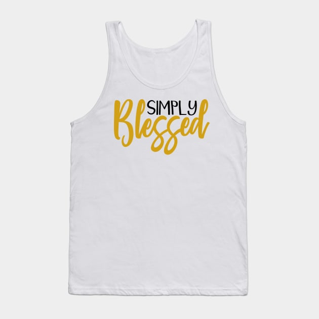 Simply blessed Tank Top by Coral Graphics